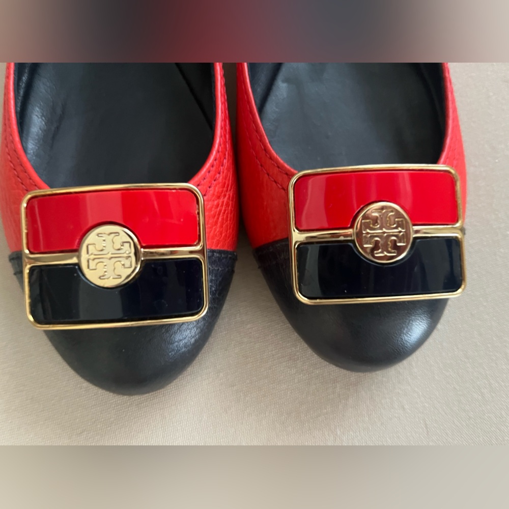 Tory Burch Colette Ballet Flats Square Logo